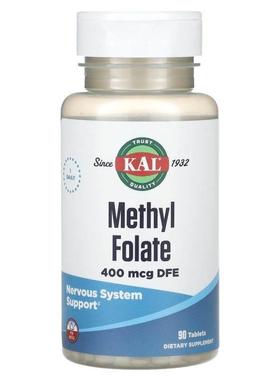 KAL,甲基叶酸，400 微克 DFE，90 片