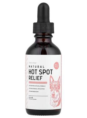 Chew + Heal,天然热点舒缓，狗狗专用，2 液量盎司（60 毫升）