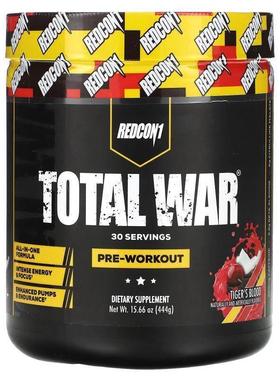 Redcon1,Total War，锻炼前，Tiger's Blood 樱桃和椰子，15.66 4