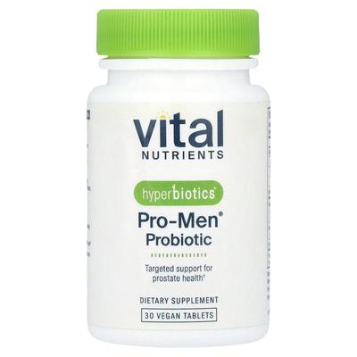 Vital Nutrients,Hyperbiotics®，PRO-Men® 益生菌，30 片全素片
