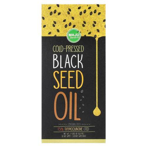 Maju Superfoods,冷榨黑籽油，2 液量盎司（60 毫升）