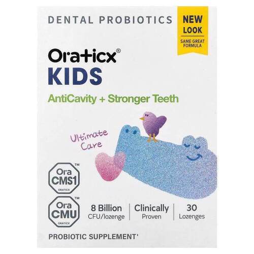 Oraticx,Kids, Dental Probiotics, AntiCavity + Stronger Teeth