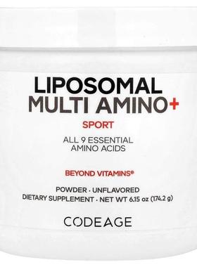 Codeage,脂质体多氨基酸粉，运动系列，原味，6.15 盎司（174.2