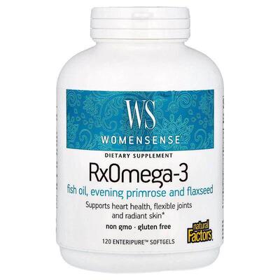 Natural Factors,WomenSense®，RxOmega-3，120 Enteripure™ 软胶