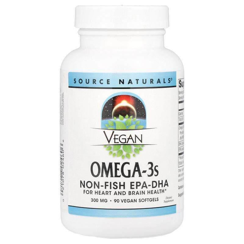 源美,全素 Omega-3s,600 毫克,90 粒全素软胶囊(每粒胶囊 300