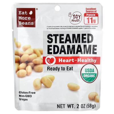 Eat More Beans,Steamed Edamame, 2 oz (58 g)