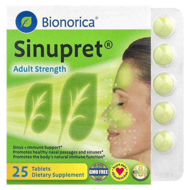 仙璐贝,Sinupret,鼻窦 + ,成年人力量,25 片