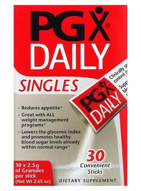 Natural Factors,PGX Daily，Singles，原味颗粒，30 条（2.5 克