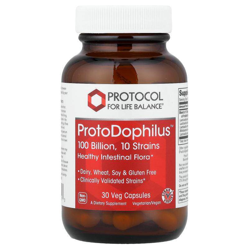 Protocol for Life Balance,ProtoDophilus&trade;，1000 亿，30 粒素食