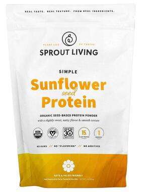 Sprout Living,简单葵花籽蛋白质，1 磅（454 克）