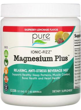 Pure Essence,Ionic-Fizz，镁加，树莓柠檬水，12.06 盎司（342