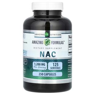 Amazing Nutrition,N-乙酰半胱氨酸(NAC)胶囊,250 粒(每粒 60