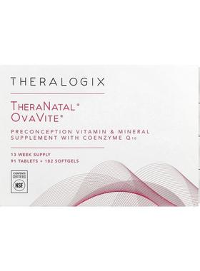 Theralogix,TheraNatal，OvaVite，91 片 + 182 粒软胶囊