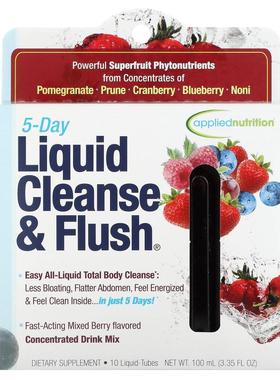 Applied Nutrition,5 天液体清洁和清体，混合浆果，10 液体管，