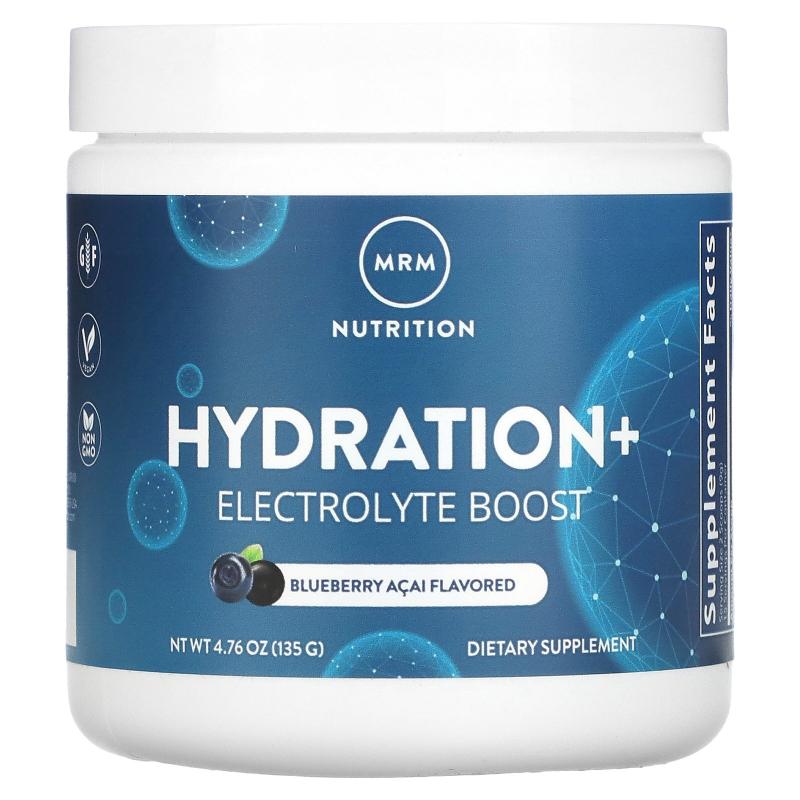 MRM Nutrition,Hydration+Electrolyte Boost，蓝莓巴西莓