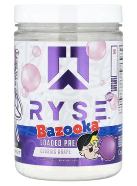 RYSE,Loaded Pre，Bazooka® 经典葡萄味，15.9 盎司（450 克）