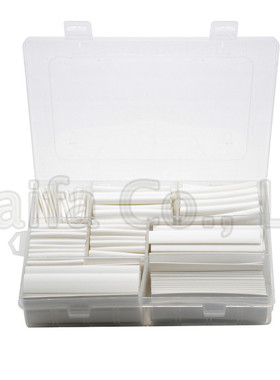 385pcs/box White 9 size 2:1 Heat Shrink Tube Shrinkable Slee
