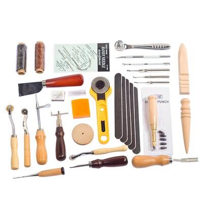 37Pcs/Set Carving Work Saddle DIY Leathercraft Accessories S