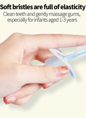 1PC Baby Training Silicone 3D Milk Toothbrush With Standing