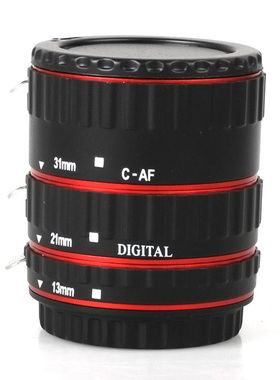 Extention Tube Metal Ring Auto Focusing Mounting Red Accesso