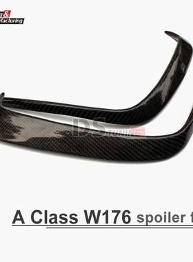 W176 Carbon Fiber Rear Bumper Canards For A Class 2013 - 201