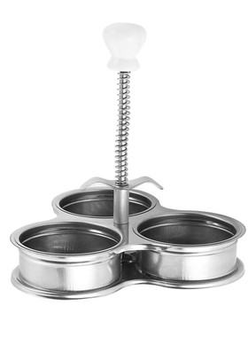 1PC Stainless Steel Egg Poacher Non-stick Egg Cooker Poached