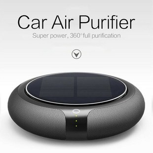 Solar Powered Car Air Purifier Freshener - Negative Ions Air