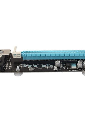 .6M PCIe PCI-E 1x to 16x PCI Express Riser Card + USB 3.0 C