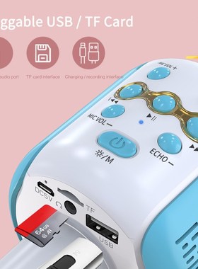 Portable Wireless Stereo Studio Mic KTV Karaoke Mini Microp