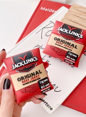 Funny JACK LINKS British Beef Jerky Earphone Case for AirPo