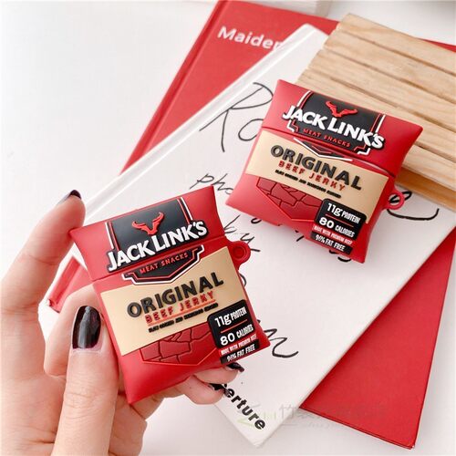 Funny JACK LINKS British Beef Jerky Earphone Case for AirPo