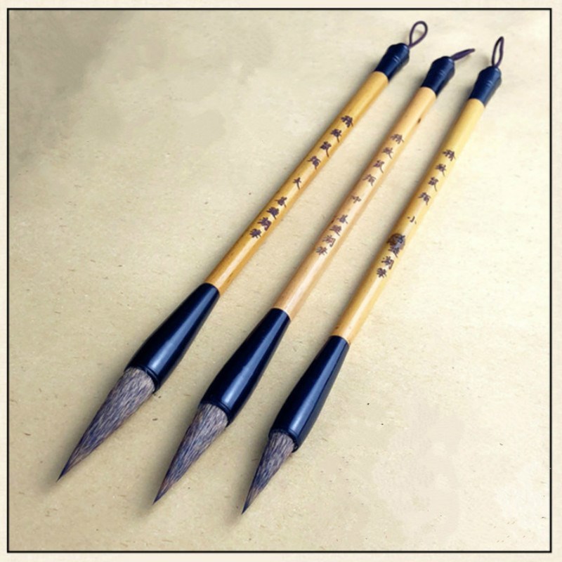 3pcs/set Chinese Calligraphy Brushes Pen Excellent Quality M