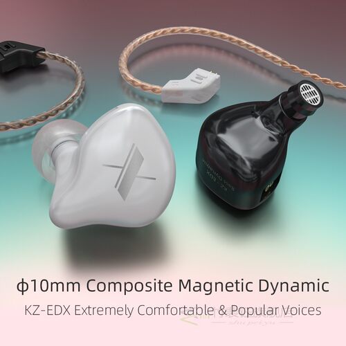 KZ EDX Wired Headphones HIFI Bass Stereo Earphones In Ear S