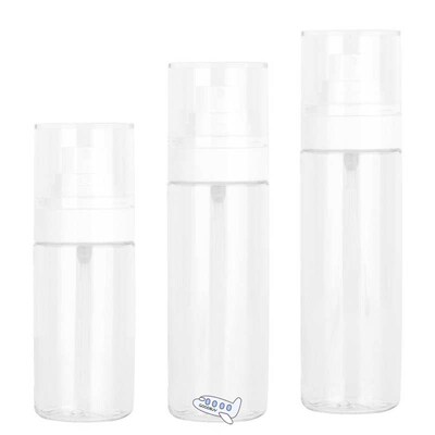 Liquid Container /Set Spray Mist Bottles with Lids Transpare