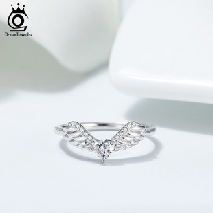 ORSA JEWELS 925 Sterling Silver Rings Vintage Angle Wing De
