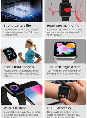 Smart Watch Bluetooth Call Music Smartwatch Fitness racker H