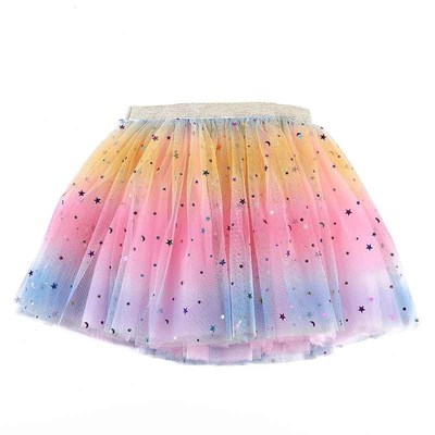 Girls and Women Tutu Skirts Stars Print Princess Pettiskirts
