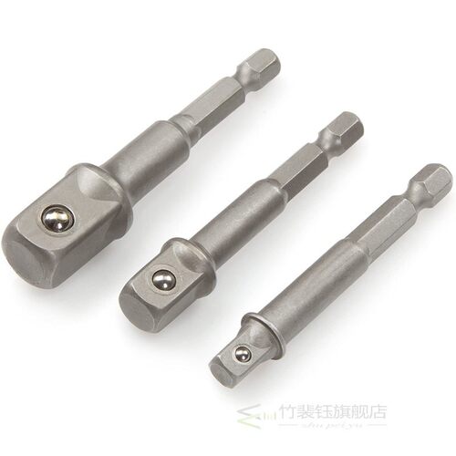 3 Pcs Set Hex Shank Wrench Drive Power Drill Socket Drill Ad