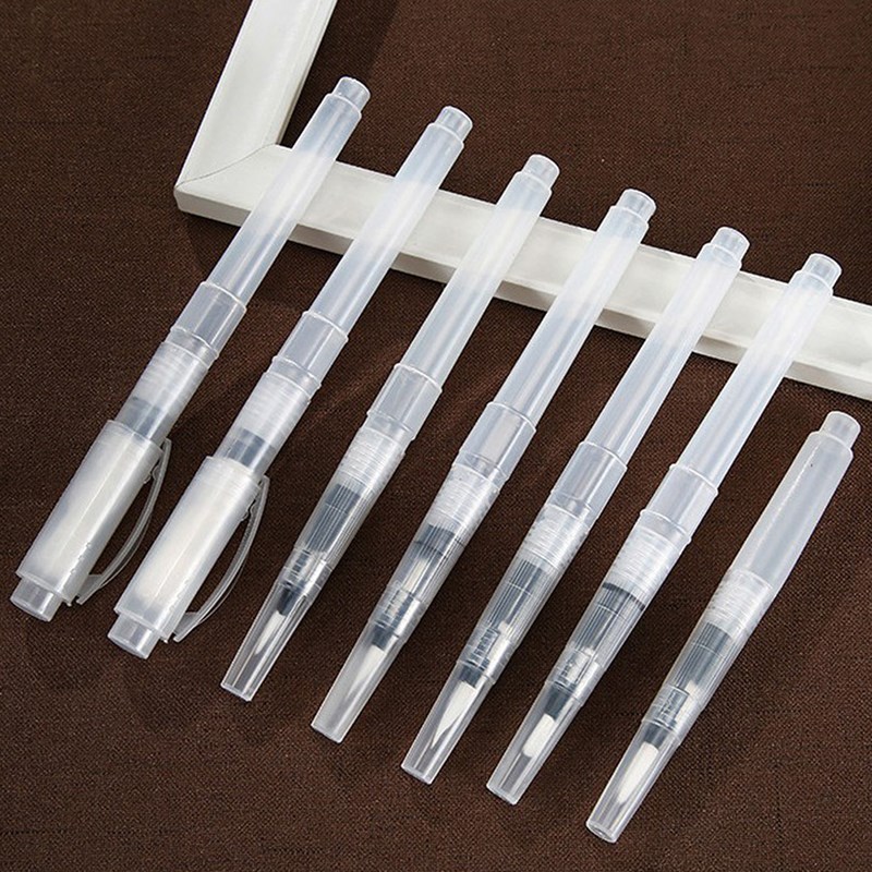 New 1Set Studenten Watercolor Brush Pen Refillable Brush Ink