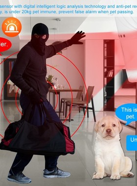 Pet Immune Wired PIR Motion Sensor Passive Infrared Detecto