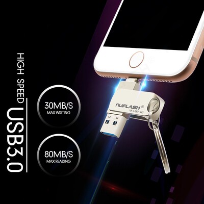 SB Flash Drive SB Pendrive for iPhone Xs Max X 8 7 6 iPad 16