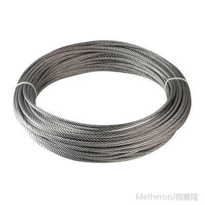 100M/Roll High Tensile 1mm  Stainless Steel Wire Rope 7X7 St