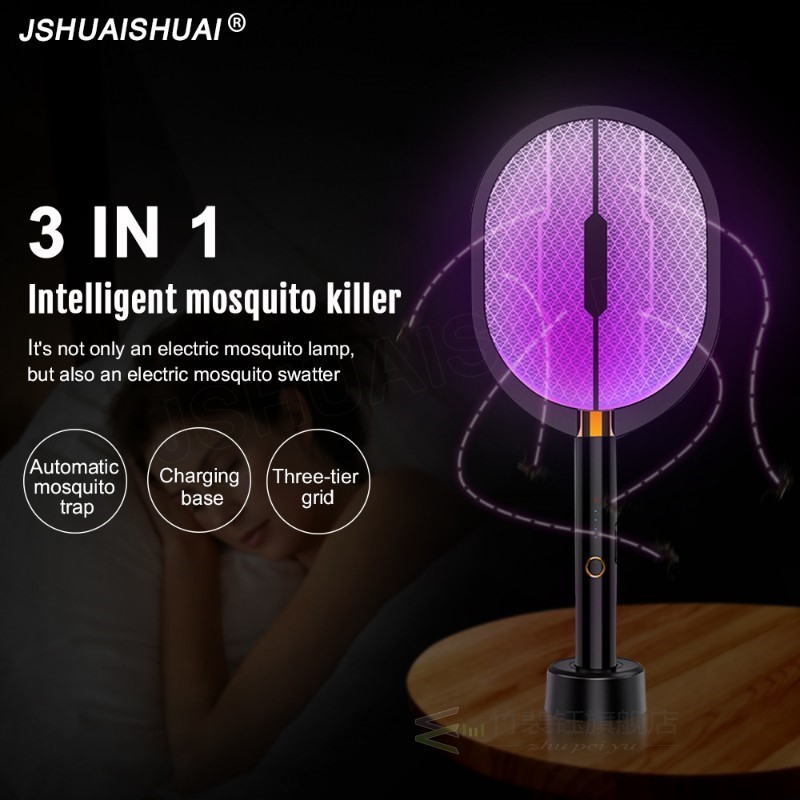 3 IN 1 LED Mosquito Killer Lamp 3000Volt Electric Bug Zapper