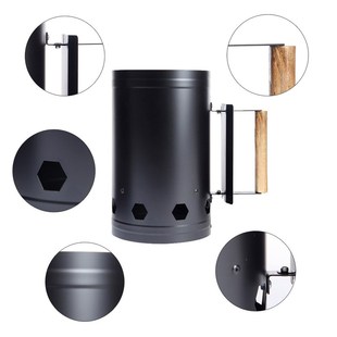 Portable Barbecue Chimney Charcoal Starter Fire Lighter Buck