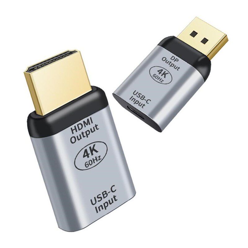 usb type c to hdmi dp adapter 4k 60hz 3d female to male con