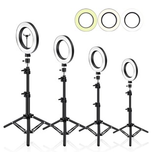 6/10 inch Ring Led Light Tripod 50 210Cm Ring Selfie Lamp W