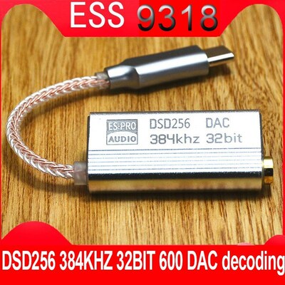 DSD  brand new Es9318 mobile phoneType C to 3.5mm decod