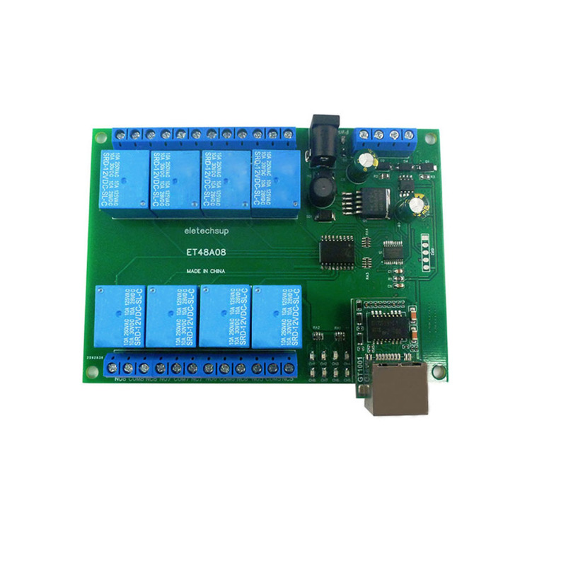 DC 12V 8 Channel Ethernet Relay Network Switch Modbus MQTT T