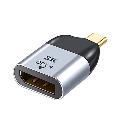 Type C USB C Male to DisplayPort 1.4 Adapter Converter 8K 6
