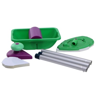 9Pcs/Set Paint Roller Tray Sponge Pads Kits Household Painti